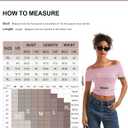 SUUKSESS Women Off The Shoulder Short Sleeve Tops Trendy Cowl Neck Going Out Basic T Shirt (Brown, S)