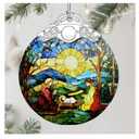 Christmas Ornament, Christmas Tree Decor, Christian Ornament, Nativity Scene, Religious Home Decor, Christian Gifts, Religious Gifts, Gift Exchange, Gift Idea - Pattern D