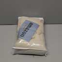 Melodieux Semi Sheer French Door Curtains 72 Inches Long, Linen Look Rod Pocket Privacy Drapes for Patio Sliding Glass Door Window, Beige, 52 by 72 Inch, 2 Panels