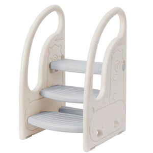 4 in 1 Toddler 3 Step Stool for Kids Standing Tower/Learning Tower/Helper Stool for Kitchen Counter, Bathroom Sink, Potty Training Stool with Handles and Non-Slip Pads-Grey White 4 in 1 Toddler 3 Step Stool for Kids Standing Tower/Learning Tower/Helper Stool for Kitchen Counter, Bathroom Sink, Potty Training Stool with Handles and Non-Slip Pads-Grey White