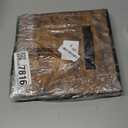 Stero Fabric Storage Cubes, 6 Pack Foldable Storage Bins with Handle, 11 Inch Box for Shelves, Closet, Organizer, Rustic Brown and Black