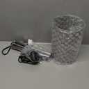 Crystal Floor Lamp, Modern Standing Lamp with Elegant Shade, LED Floor Lamp with On/Off Foot Switch Silver Finish Tall Pole Lamp Accent Lights for Living Room, Girl Bedroom, Dresser, Office (E26 Base)