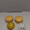 Lemoneon Glitter Dumpling Squishy Mystery Box 2 Pcs - 2026 Upgraded Dumplings Squishes for Adults Teens Squeeze Easter Basket Stuffers & Stocking Stuff Smiling White and Gold