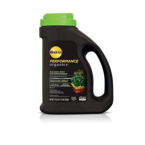 Miracle-Gro Performance Organics Raised Bed Plant Nutrition Granules - Plant Food with Natural & Organic Ingredients, for Vegetables, Fruits, Herbs and Flowers in Raised Beds, 2.5 lbs.