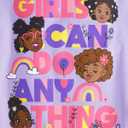 The Children's Place Girls' 100% Cotton Short Sleeve Top and Pants,2 Piece Pajama Set (Purple)