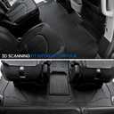 Floor Mats Set for Chrysler Pacifica 2017-2025 2026 7/8 Seats(Only Gas), Fit Voyager 2020-2025, All Weather TPE Backrest Mat Cargo Liner Accessories for Pacifica Touring Series & Select