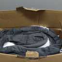 Electric Heated Blanket Queen Size 84"x90" - Dual-Sided with Microplush & Sherpa Fabric, 4 Heat Settings & 10 Hours Auto Off, Machine Washable - Iron Gray