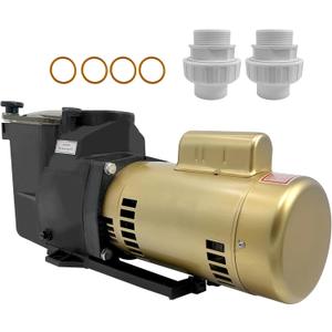 W3SP2610X15 3HP Pool Pump 115/230V Compatible with Hayward Super Pump SP2610X15, Single Speed Pool Pump for Above and InGround Pools or Spas, with 2" Inlet High Flo w/Slip-On Fitting