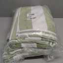 Great Bay Home 100% Cotton Velour 4 Pack Beach Towels 30" x 60" - Green/White Cabana Stripe Pool Towels - Quick Dry, Large Swim Towels