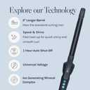 Bio Ionic Long Barrel Curling Iron with Moisture Heat Technology & NanoIonic MX Versatile Curling Wand - Multiple Barrel Sizes for Tight, Classic, Loose & Soft Curls