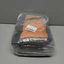 Center Console Dog Car Seat for Small Dogs with Bunny Fleece, Anti-Slip Booster Car Seat with Collar Hook, Triple Protection, Portable Washable, for Pets Up to 13.5lbs (Brown-Orange)