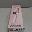 Conair Double Ceramic 1-Inch Curling Iron, 1-Inch Barrel Creates Classic Curls, Hair Curler for Use on Short, Medium, & Long Hair, White/Rose Gold