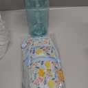 Fimibuke 32 oz Water Bottle with Sleeve - BPA Free Leakproof Sport Large 1L Plastic Motivational Water Bottle with Straw Strap & Insulated Neoprene Holder Carrier Bag Great Xmas Gift for Women Men (Lemon)