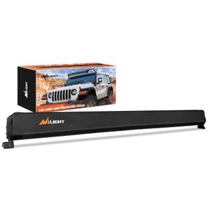 Nilight 52 Inch LED Light Bar Cover Black Nylon Protective Sleeve