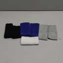 Sumind 8 Pieces 6 Inch Wrist Sweatband Sports Wristbands Tennis Elastic Athletic Wristband for Men and Women Wide Wrist Protection Band Long Size for Basketball Running (Black, White, Dark Grey, Blue)