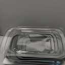 8Piece Deep Glass Baking Dish Set with Plastic lids,Rectangular Glass Bakeware Set with Lids, Baking Pans for Lasagna, Leftovers, Cooking, Kitchen, FreezertoOven and Dishwasher, Gray