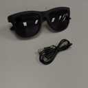 Smart Bluetooth Glasses,Built-in Mic & Speakers,Smart Wireless Headphone Sunglasses for Men and Women,Athletic/Outdoor UV Protection and Voice Control,Unisex(Black)