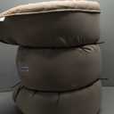 ZonLi Japanese Floor Mattress Futon Mattress Full Size, Thicken Roll Up Tatami Mat 100% Cotton Washable Cover, Portable & Foldable Floor Bed Mattress for Sleeping, Dormitory, Adult Kids, Coffee (Full (75"L x 54"W x 2.5"Th))