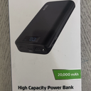 ZGEAR 20,000 mAh High Capacity Power Bank With LCD Display