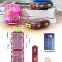 4PS Travel Pill Organizer with 164 Slice Labels10 Compartments Travel Pill Box Portable Folding Small Pill Case Daily Pill Container Used for Carry Storage Medicine Organizer By M MUchengbao