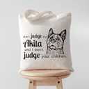 Pet Studio Art Don't Judge My Dog Tote Bag