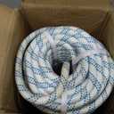 findmall 5/8in Rope 150ft 11250 Lbs Double Braid Polyester Pulling Rope Bull Rope for Pulling Trees Arborist Rope 5/8