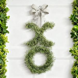 39.4 Inch Valentines Day Wreath with Bow Artificial Greenery XO Valentine's Day Door Wreath Swag Sign for Indoor and Outdoor Porch Front Door Wall Mantels Fireplace Wedding Decor Gift