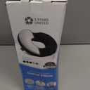 5 STARS UNITED Donut Pillow Hemorrhoid Tailbone Cushion  Large Cushion for Pain Relief  Coccyx, Prostate, Sciatica, Pelvic Floor, Pressure Sores, Pregnancy, Postpartum Recovery, Black