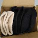 6 Pairs Merino Wool Ankle Running Hiking Socks Compression Support Breathable Thick Cushion No Show Socks for Women Men (Medium, Brown Beige(quarter Socks))