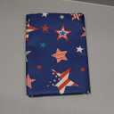 4th of July Pillow Covers 20 x 20 Inch, Red Blue White Patriotic Star Outdoor Decor Throw Pillows for Couch Bed, Independence Day Memorial Day Decorative Pillowcase Linen Cushion Cover Set of 2