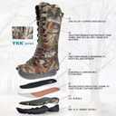 Men's 16" Snakeproof Hunting Boots Waterproof Side-Zip Mud Boots with Steel Shank, Non-slip Camo Boot for Outdoor Work 10