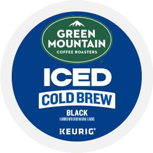 Green Mountain Coffee Roasters, Black Cold Brew, Keurig Single-Serve K-Cup Pods, 10 Count