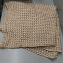 Bedsure Cooling Cotton Waffle King Size Blanket - Lightweight Breathable Summer Blanket of Rayon Derived from Bamboo for Hot Sleepers, Luxury Throws for Bed, Couch and Sofa, Taupe, 104x90 Inches