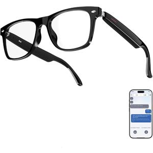 Smart Glasses with AI,Bluetooth glasses for Women and Man,116 Languages & Accents Translator Device,Blue Light Filter & UV Pretection Polarized Lenses