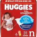 Huggies Size Newborn Diapers, Little Snugglers Baby Diapers, Size Newborn (up to 10 lbs), 31 Count, Packaging May Vary