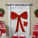 2 Piece Red Bows Girl Room Bedroom Decor Cute Birthday Cheer For Party Wall Ribbon Velvet Big Bow Decorations For Women Bridal Baby Wedding For Home Themed Party Christmas Tree Decoration Large Bows