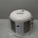 Buffalo Classic Rice Cooker with Clad Stainless Steel Inner Pot - Electric Rice Cooker for White/Brown Rice, Grain - Easy-to-clean, Non-Toxic & Non-Stick, Auto Warmer (5 Cup)