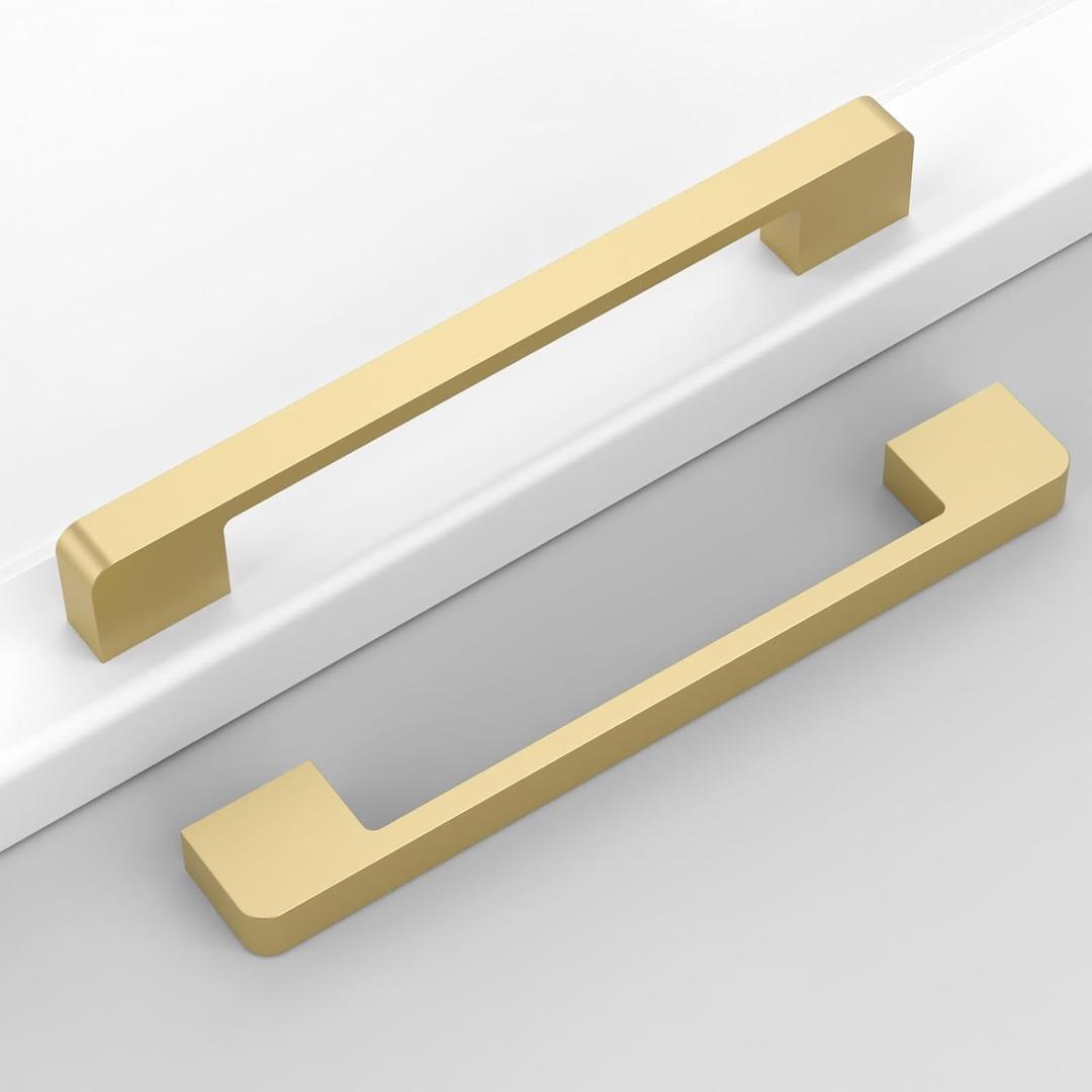 10 Pack 6-1/4"(160mm) Brushed Gold Cabinet Pulls Kitchen Cabinet Handles Drawer Pulls Cupboard Hardware for Cabinets 10 Pack 6-1/4"(160mm) Brushed Gold Cabinet Pulls Kitchen Cabinet Handles Drawer Pulls Cupboard Hardware for Cabinets