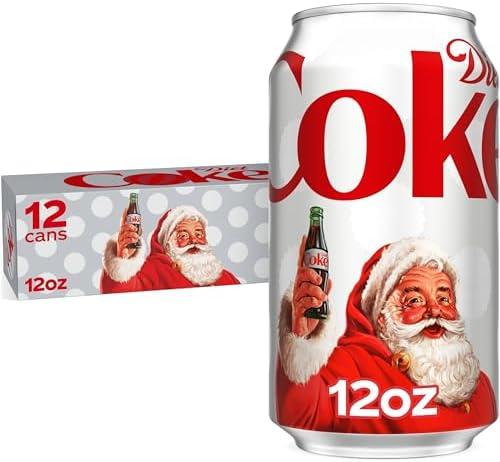Diet Coke Soda Soft Drinks, 12 fl oz Fridge Pack Cans, 10Pack - Cola Flavored Diet Soda Soft Drinks, BBD 01/26/2026