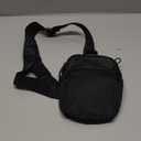 Crossbody Bag for Men Women Waterproof Sling Bag Casual Portable Chest Bag for Travel Workout Hiking Mini Sling Bag Black (Small)