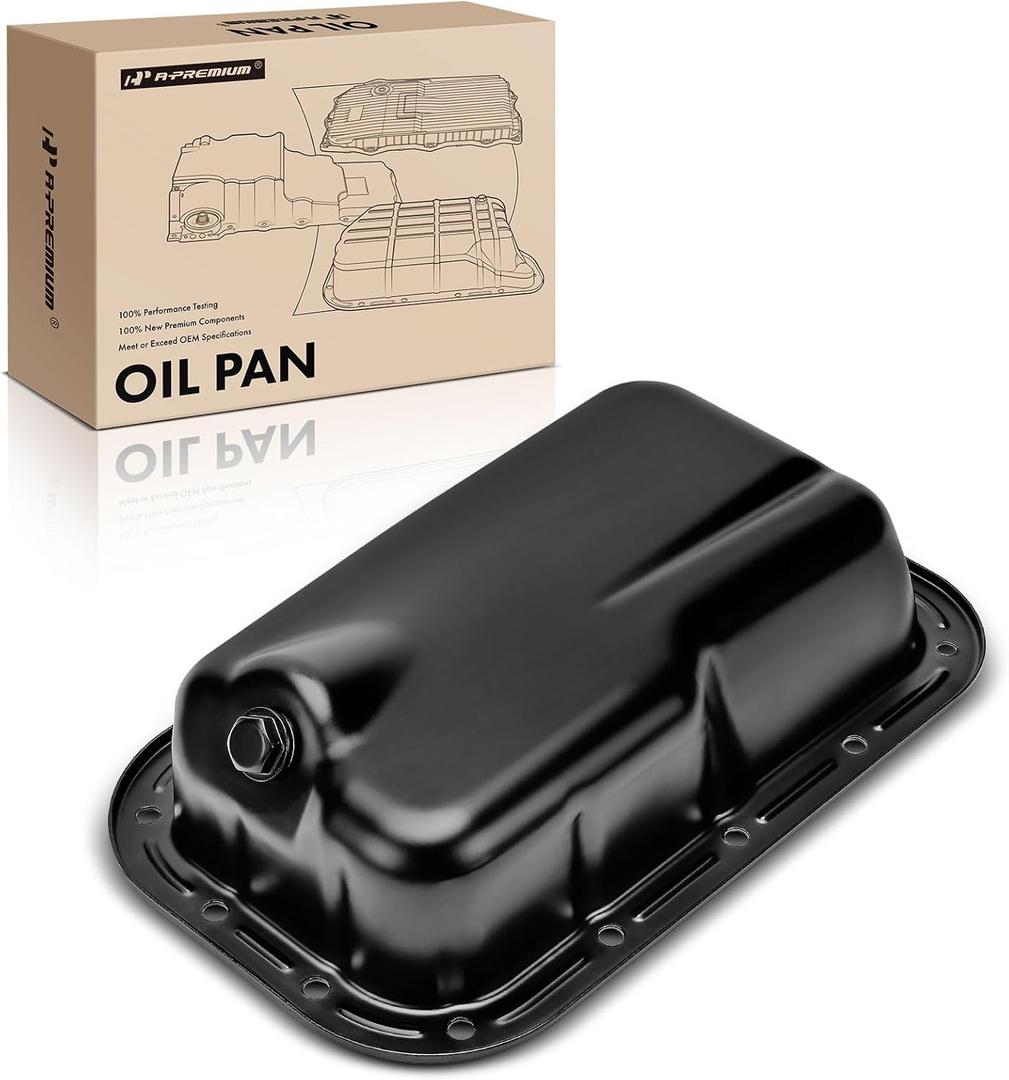 A-Premium Lower Engine Oil Pan Sump with Drain Plug Compatible with Dodge Charger 2011-2019, Challenger 2011-2020 & Jeep Wrangler 2012-2017, Wrangler JK 2018 & Chrysler 300 2011-2020, 3.6L