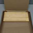 Deluxe Original Cookbook Holder - Acrylic Shield With Wooden Base and Black Hinges - Made in the USA