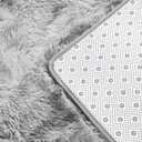 Deerhoo Large Shag Area Rugs 9 x 12, Tie-Dyed Plush Fuzzy Rugs for Living Room, Ultra Soft Fluffy Furry Rug for Bedroom, Indoor Carpet Nursery Rugs for Kids Room Home Decor, Light Grey