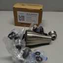 Kitchen Faucet Head Replacement 3 Modes with 17 Adapters, Pull Down Spray Head for Kitchen Faucet, Kitchen Sink Faucet Head G 1/2, Sprayer Head Replacement, Compatible with MoenDelta, Kohler Faucets