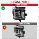 Duolctarms Full LED Headlight Headlamp Assembly Compatible for 2020 2021 2022 2023 GMC sierra 2500 3500HD SLT/AT4/Denali Right Passenger Side GM2503513 85149464