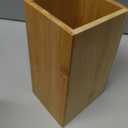 Comfify Bamboo Utensil Holder for Countertop  Large Upright Modern Organizer  Utensil Crock for Kitchen Counter