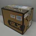 GLX GX23 Dirt Bike/Motocross Helmet - Matte Black, Medium - DOT Approved (Gray, M)