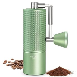 TIMEMORE Chestnut C3 ESP Pro Hand Coffee Grinder, Stainless Steel S2C Conical Burr Manual Coffee Grinder with Foldable Handle, Adjustable Grind Setting for Espresso to French Press - Green