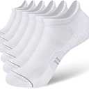 CS CELERSPORT 6 Pack Women's Ankle Running Socks Cushioned Low Cut Tab Athletic Socks, Size M