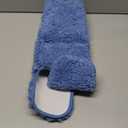 MIULEE Blue Toilet Rugs U-Shaped，Soft Absorbent Microfiber Bathroom Rugs Non Slip Quick Dry Fluffy Contour Bath Mats for Toilet Base Bathroom Floor, Machine Washable, 20x20 Inch